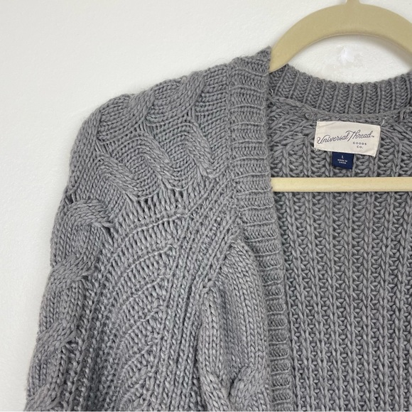 Universal Thread Grey Cable Cardigan - Picture 6 of 6